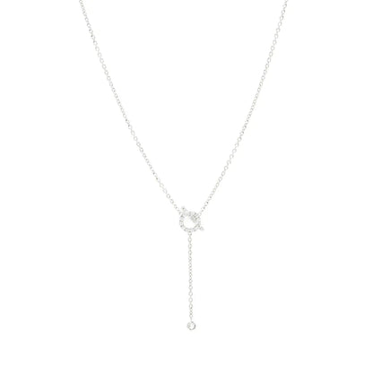 [Kincade Jewelrys]FINESSE SILVER DIAMOND NECKLACE
