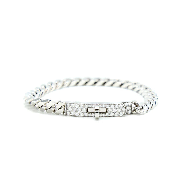 [Kincade Jewelrys]KELLY CHAIN SILVER DIAMOND BRACELET