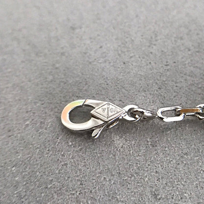 [Kincade Jewelrys]CLOVER 5 MOTIF ONYXS DIAMOND BRACELET SILVER