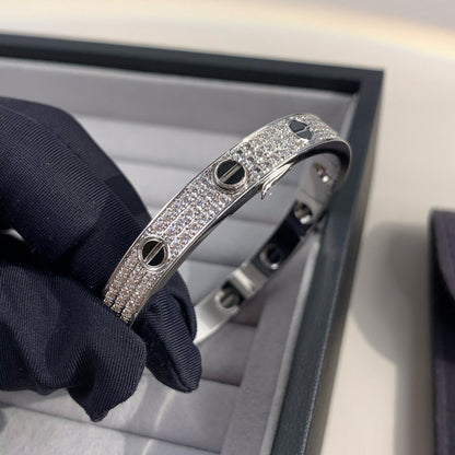 [Kincade Jewelrys]LOVE BRACELET 6.1MM DIAMOND-PAVED CERAMIC