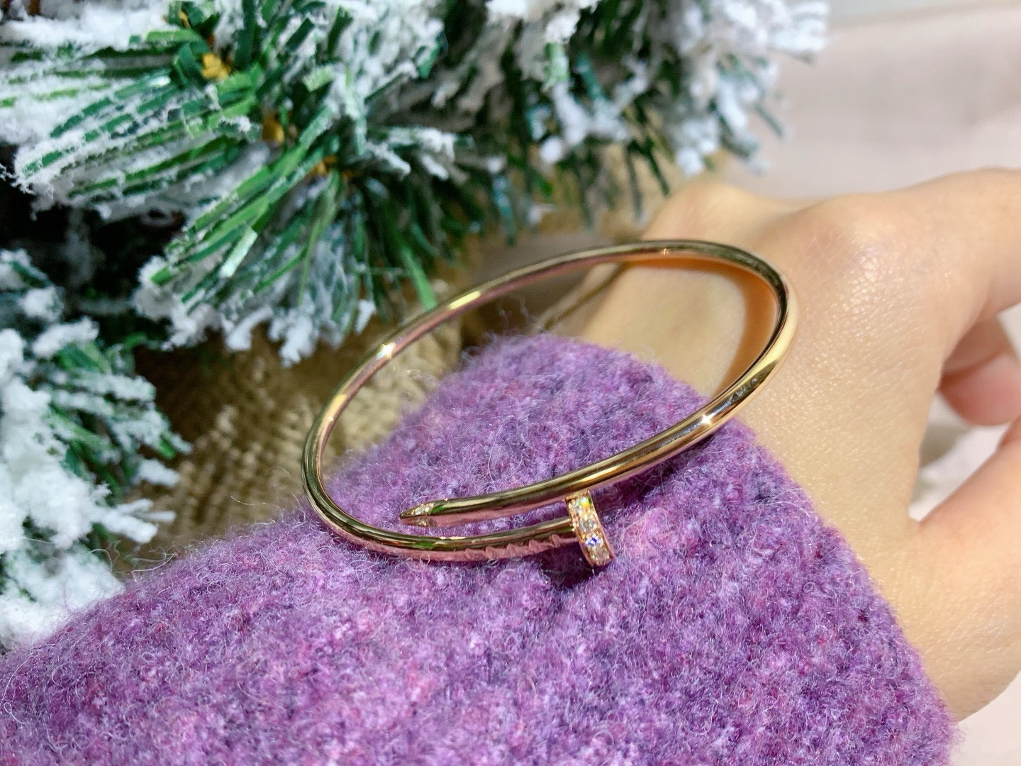 [Kincade Jewelrys]JUSTE BRACELET 2.5MM DIAMONDS