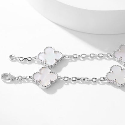 [Kincade Jewelrys]CLOVERS THE 10-MOTIFS WHITE MOTHER OF PEARL NECKLACE