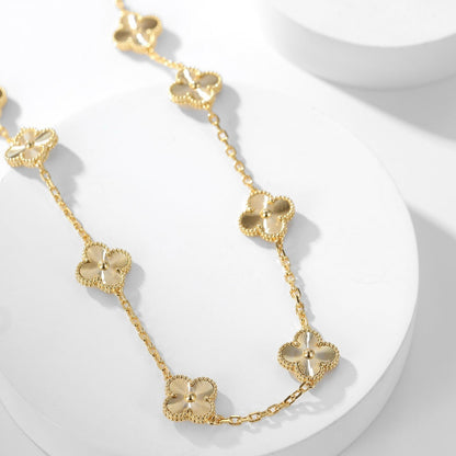 [Kincade Jewelrys]CLOVERS THE 10-MOTIFS LASER NECKLACE