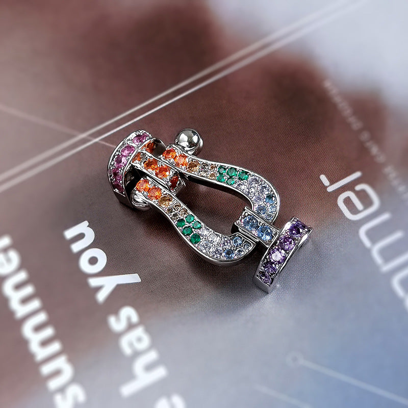 [Kincade Jewelrys]FORCE LARGE HORSESHOE CLASP  METAL BRACELET