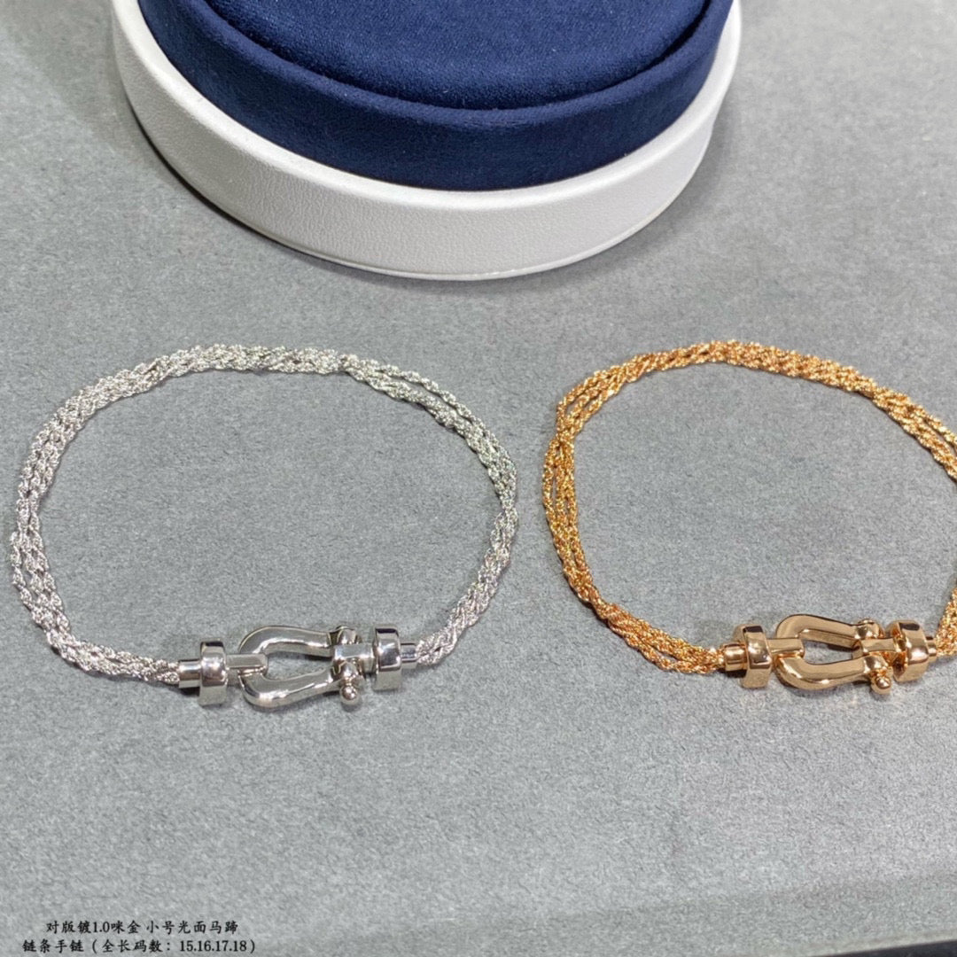 [Kincade Jewelrys]FORCE SMALL HORSESHOE  DIAMOND CHAIN ROPE BRACELET