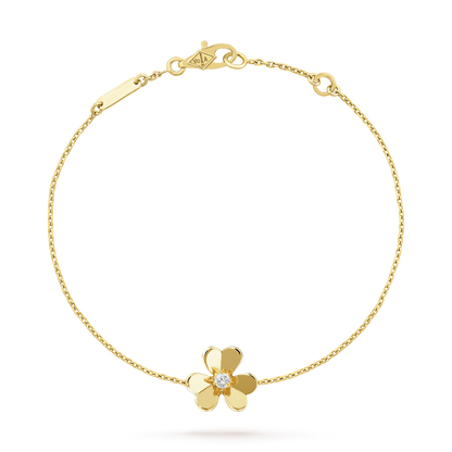[Kincade Jewelrys]FRIVOLE GOLD FLOWER PINK MALACHITE BRACELET