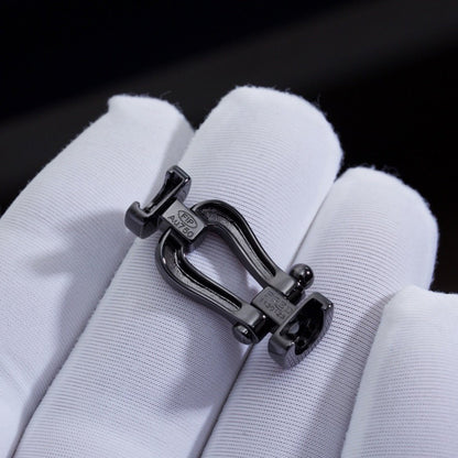 [Kincade Jewelrys]FORCE LARGE SERIES HORSESHOE BLACK SAMURAI BRACELET