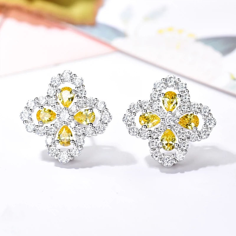[Kincade Jewelrys]LOOP EARRINGS FULL MOTIF DIAMOND 16MM