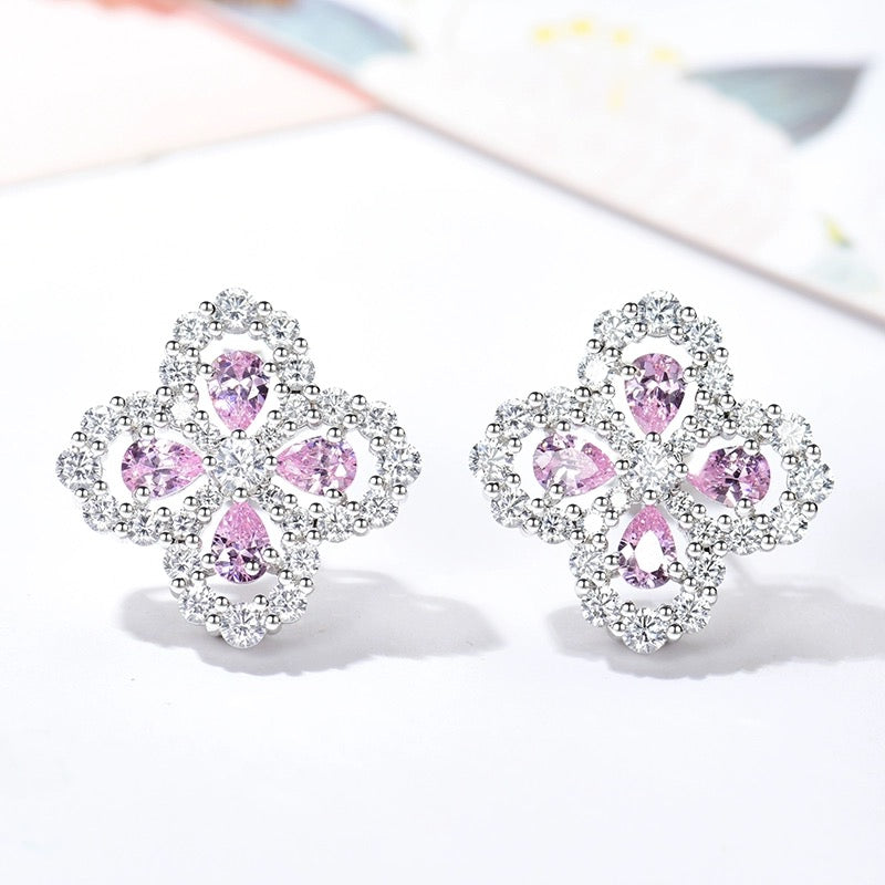 [Kincade Jewelrys]LOOP EARRINGS FULL MOTIF DIAMOND 16MM