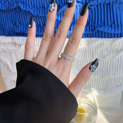 [Kincade Jewelrys]Delicate Multi Shape Tennis Ring