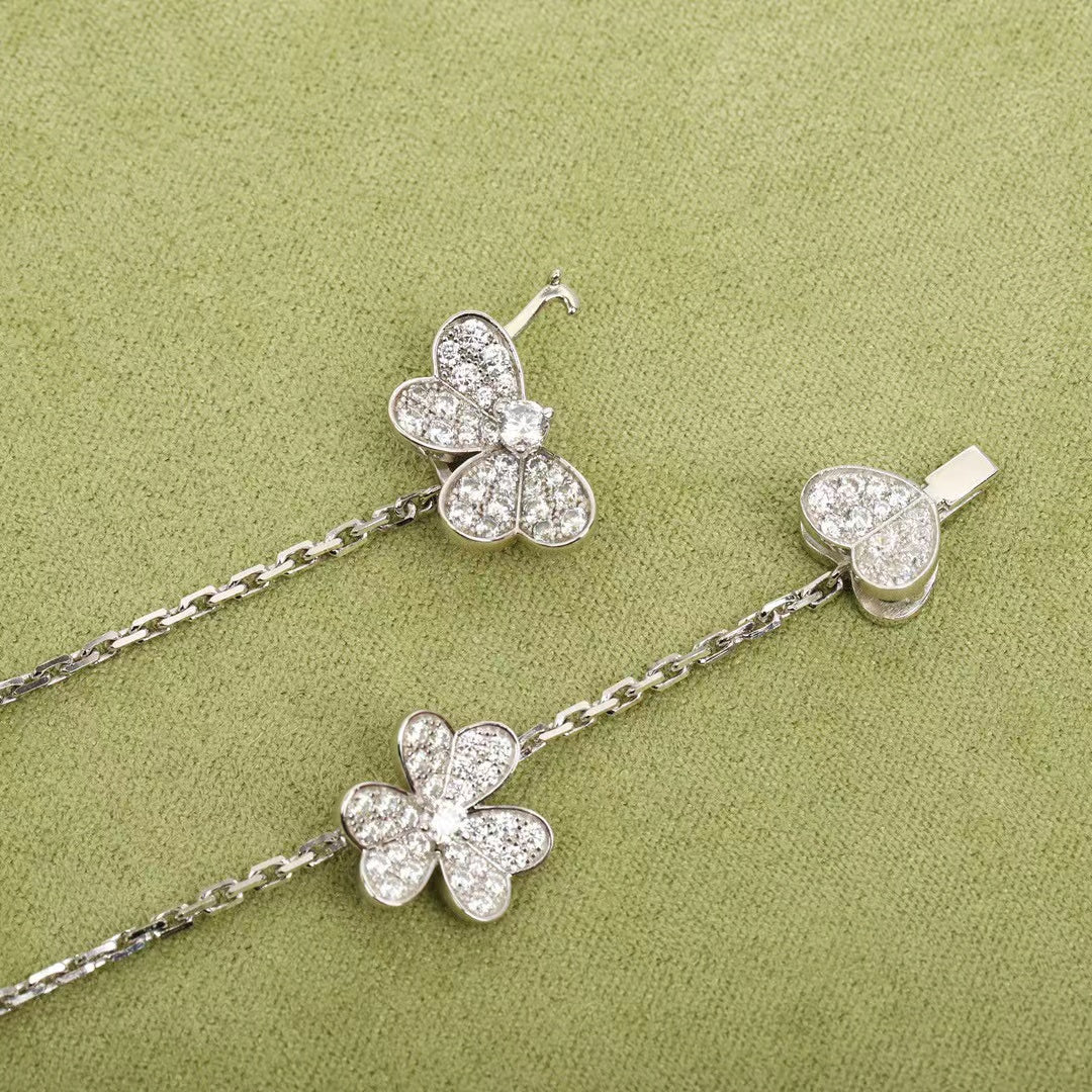[Kincade Jewelrys]FRIVOLE SILVER 9 FLOWERS NECKLACE