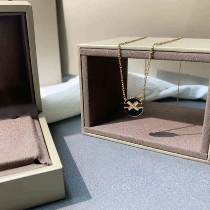 [Kincade Jewelrys]JEUX DE ROSE GOLD DIAMOND NECKLACE