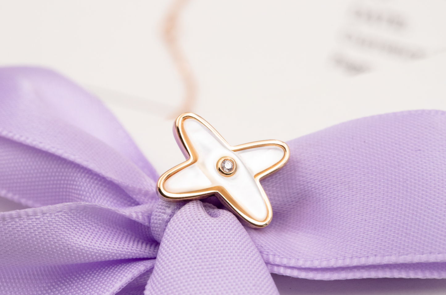 [Kincade Jewelrys]JEUX DE WHITE MOP PINK GOLD DIAMOND EARRINGS