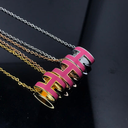 [Kincade Jewelrys]H NECKLACE PINK