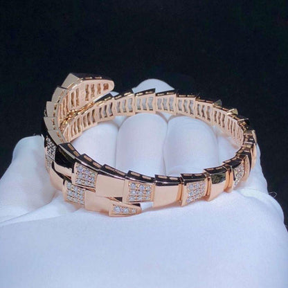 [Kincade Jewelrys]SERPENTI WIDE BRACELET PINK GOLD DIAMOND