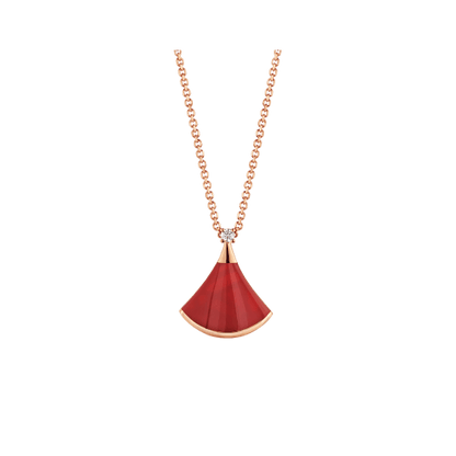 [Kincade Jewelrys]DREAM NECKLACE CARNELIAN 1 DIAMOND