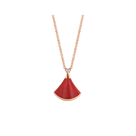 [Kincade Jewelrys]DREAM NECKLACE CARNELIAN 1 DIAMOND