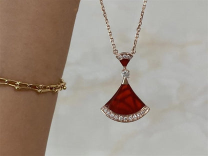 [Kincade Jewelrys]DREAM NECKLACE CARNELIAN DIAMOND