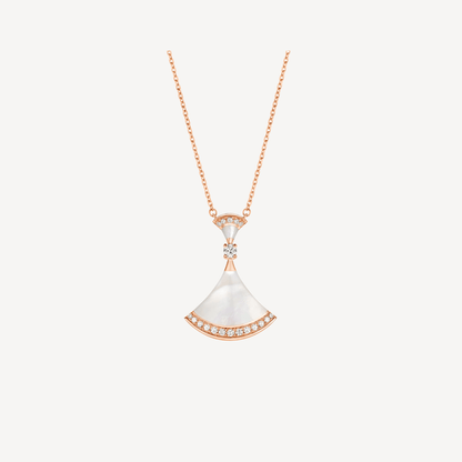 [Kincade Jewelrys]DREAM NECKLACE MOP PINK GOLD DIAMOND