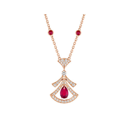 [Kincade Jewelrys]DREAM NECKLACE CARNELIAN DIAMOND PINK GOLD