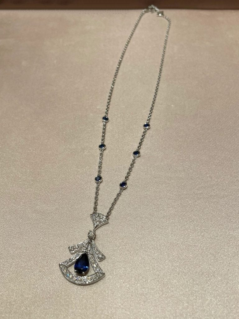 [Kincade Jewelrys]DREAM NECKLACE AGATE DIAMOND SILVER