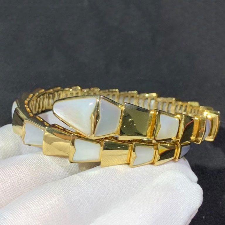 [Kincade Jewelrys]SERPENTI BRACELET MOP GOLD