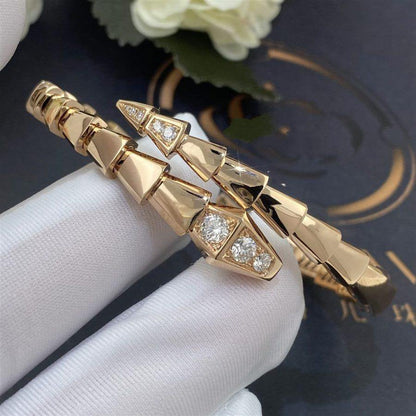 [Kincade Jewelrys]SERPENTI BRACELET DIAMONDS PINK GOLD