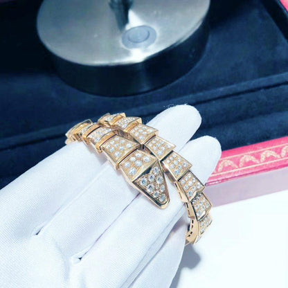 [Kincade Jewelrys]SERPENTI BRACELET 8MM PINK GOLD DIAMOND