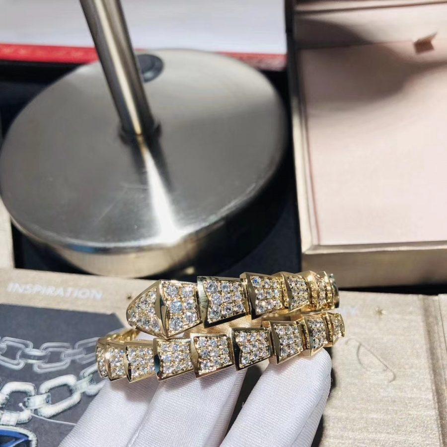 [Kincade Jewelrys]SERPENTI BRACELET 8MM GOLD DIAMOND