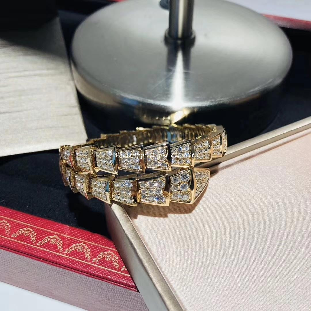[Kincade Jewelrys]SERPENTI BRACELET 8MM GOLD DIAMOND