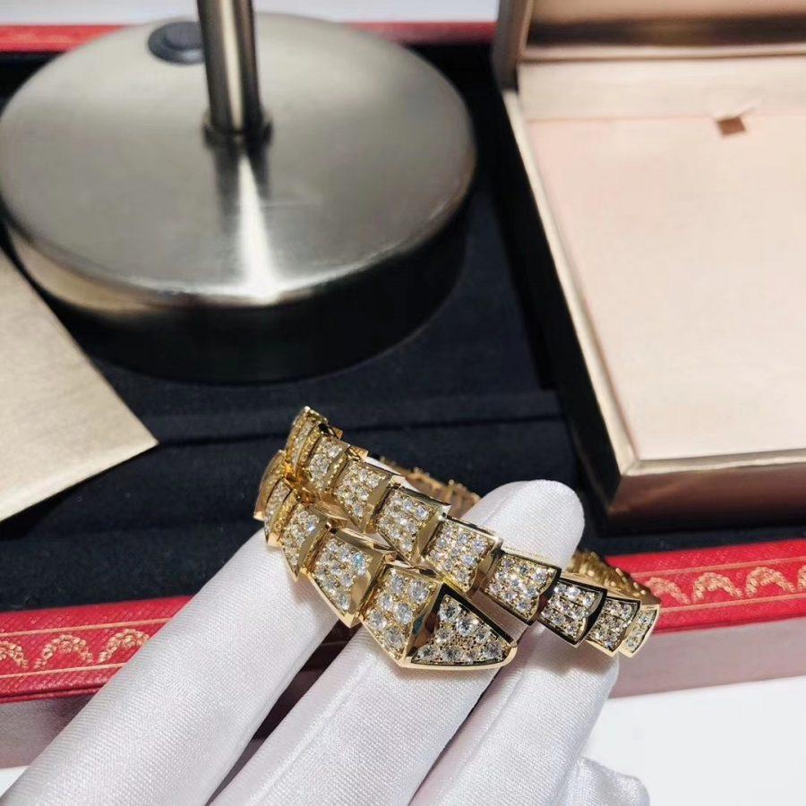 [Kincade Jewelrys]SERPENTI BRACELET 8MM GOLD DIAMOND