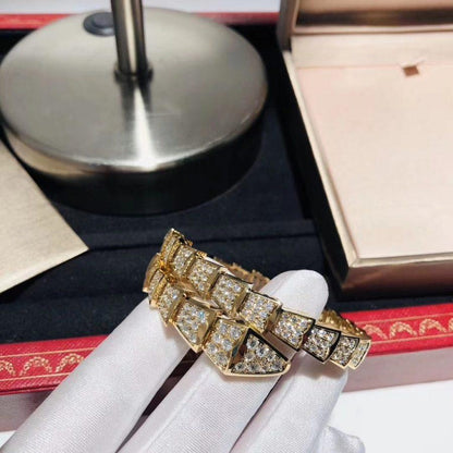 [Kincade Jewelrys]SERPENTI BRACELET 8MM GOLD DIAMOND