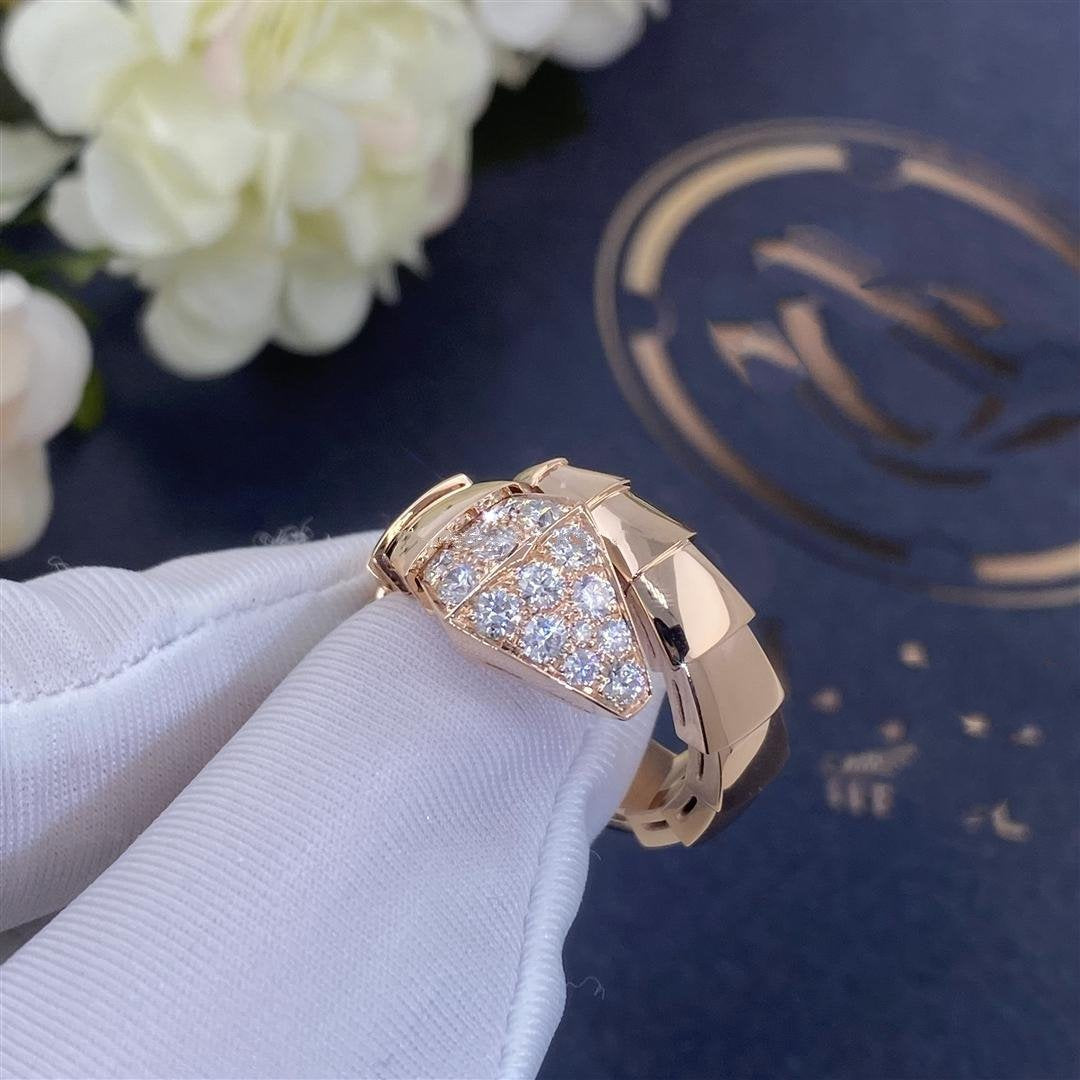 [Kincade Jewelrys]SERPENTI RING PINK GOLD DIAMOND