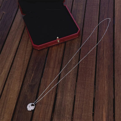 [Kincade Jewelrys]AMULETTE SILVER FULL DIAMOND NECKLACE