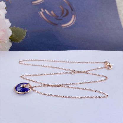 [Kincade Jewelrys]AMULETTE ROSE GOLD AGATE NECKLACE