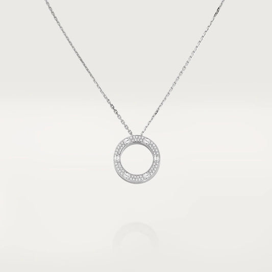 [Kincade Jewelrys]LOVE NECKLACE ADJUSTABLE SILVER