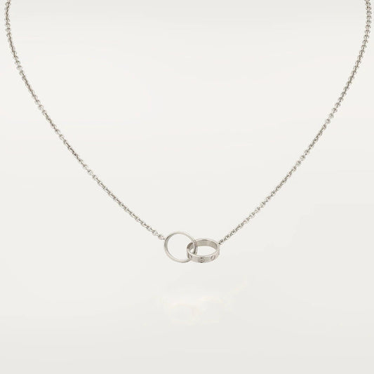 [Kincade Jewelrys]LOVE NECKLACE PINK GOLD AND SILVER