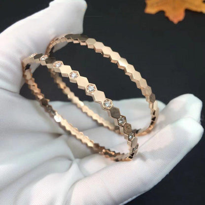 [Kincade Jewelrys]BEE LOVE PINK GOLD DIAMOND BRACELET