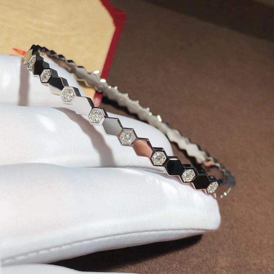 [Kincade Jewelrys]BEE LOVE SILVER DIAMOND BRACELET