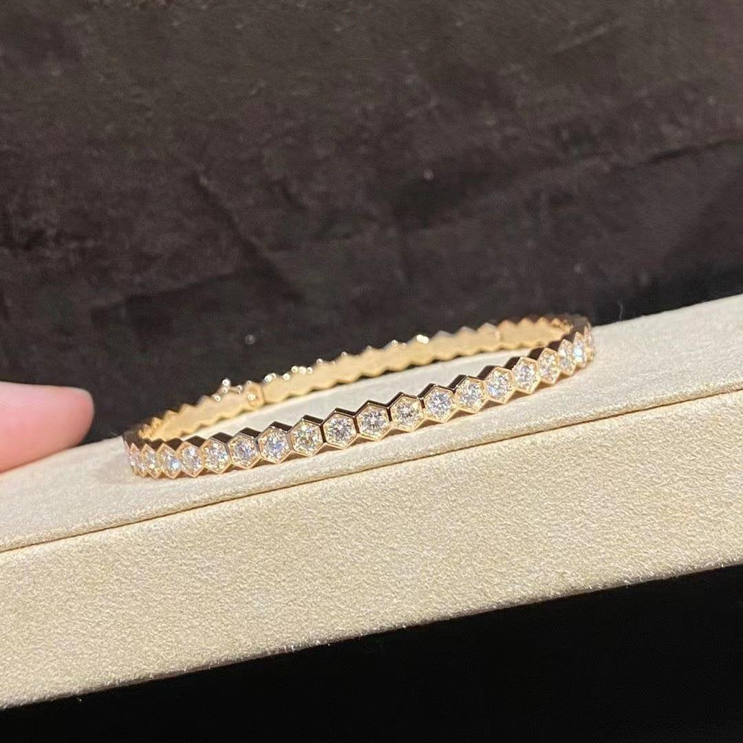 [Kincade Jewelrys]BEE LOVE GOLD BRACELET FULL DIAMOND