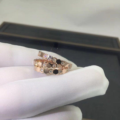 [Kincade Jewelrys]BEE LOVE RING PINK GOLD DIAMOND