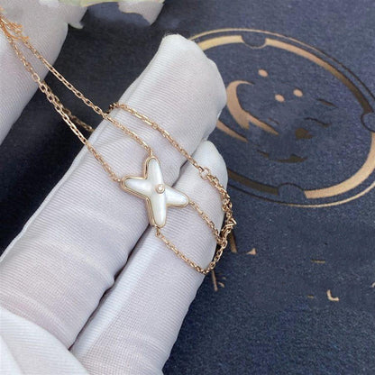 [Kincade Jewelrys]JEUX BRACELET WHITE MOP PINK GOLD 1 DIAMOND