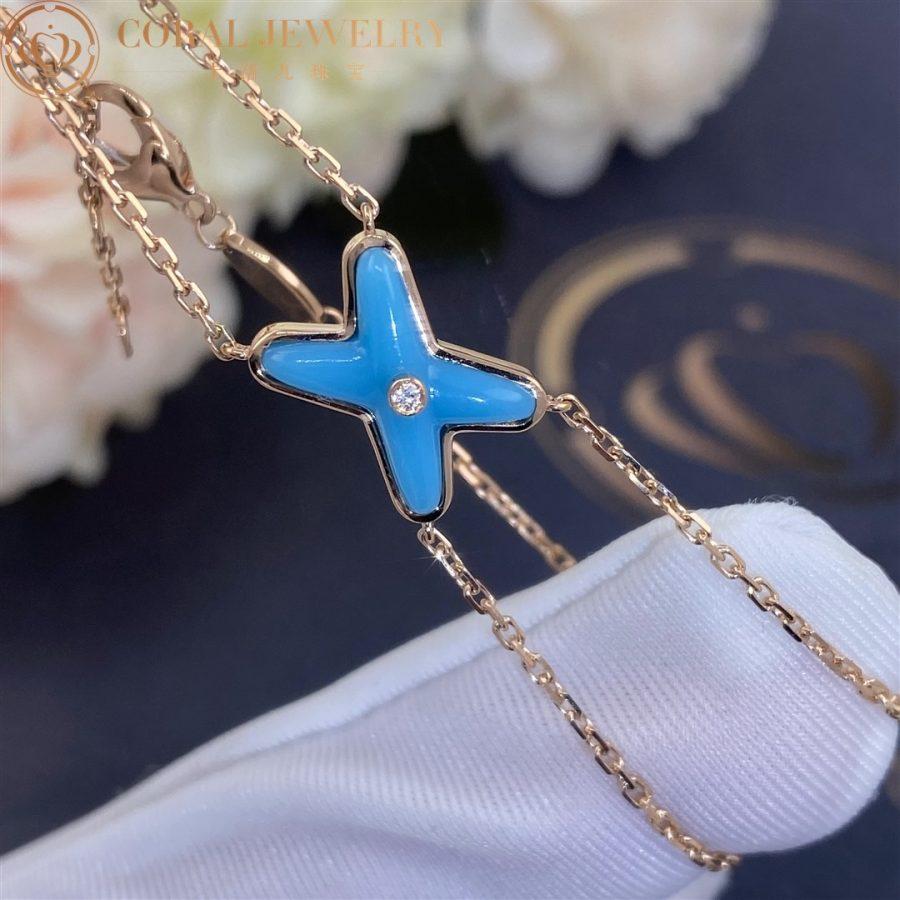 [Kincade Jewelrys]JEUX BRACELET TURQUOISE PINK GOLD 1 DIAMOND