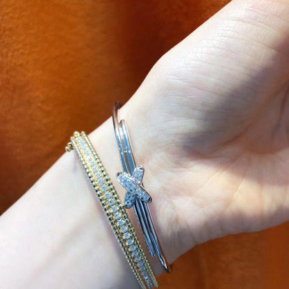 [Kincade Jewelrys]JEUX DE BRACELET SILVER DIAMONDS