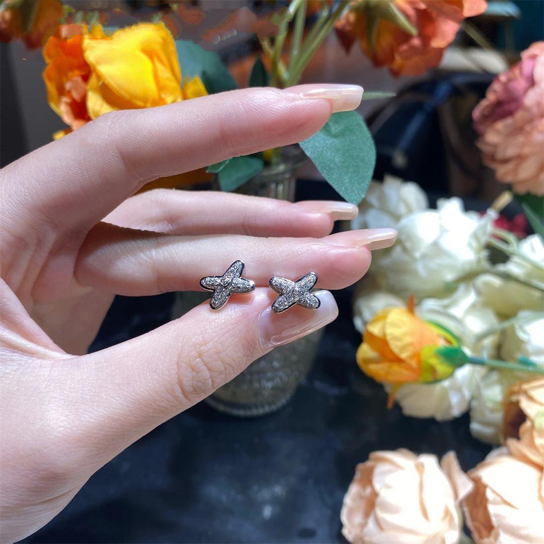 [Kincade Jewelrys]JEUX DE SILVER DIAMOND EARRINGS