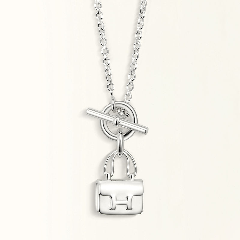 [Kincade Jewelrys]POP H PEDANT SILVER NECKLACE