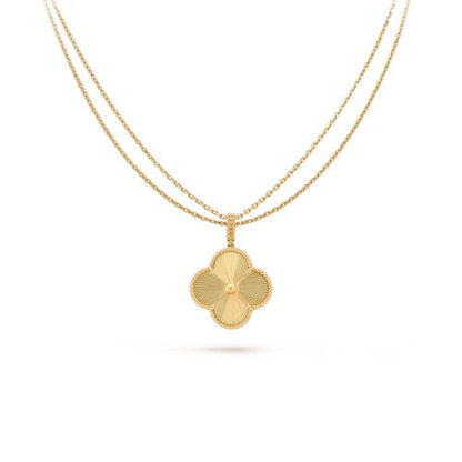 [Kincade Jewelrys]CLOVER 25MM PEDANT NECKLACE GOLD