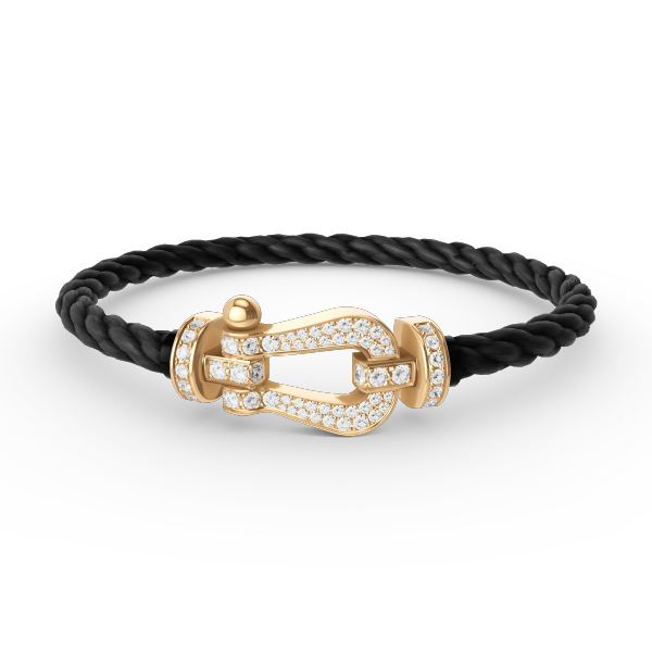 [Kincade Jewelrys]FORCE LARGE HORSESHOE FULL DIAMOND BRACELET GOLD