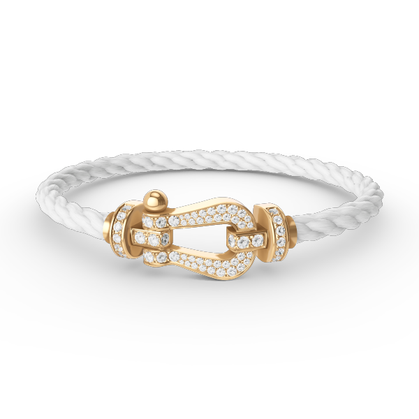 [Kincade Jewelrys]FORCE LARGE HORSESHOE FULL DIAMOND BRACELET GOLD