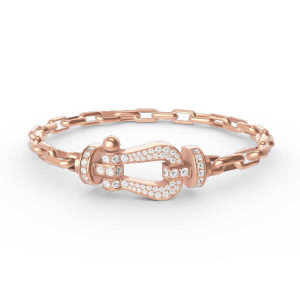 [Kincade Jewelrys]FORCE LARGE HORSESHOE CLASP  METAL BRACELET